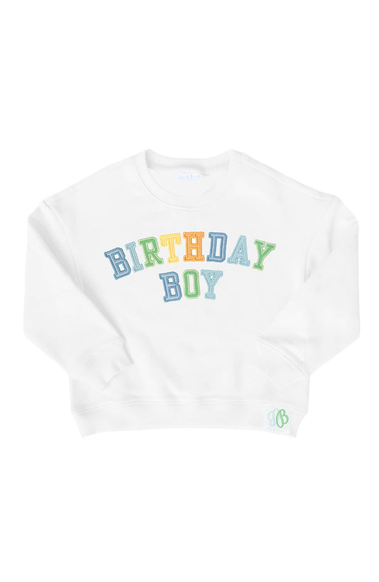 Bits and Bows Birthday Boy Sweatshirt