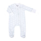Magnolia Baby Little Brother Print Zip Footie