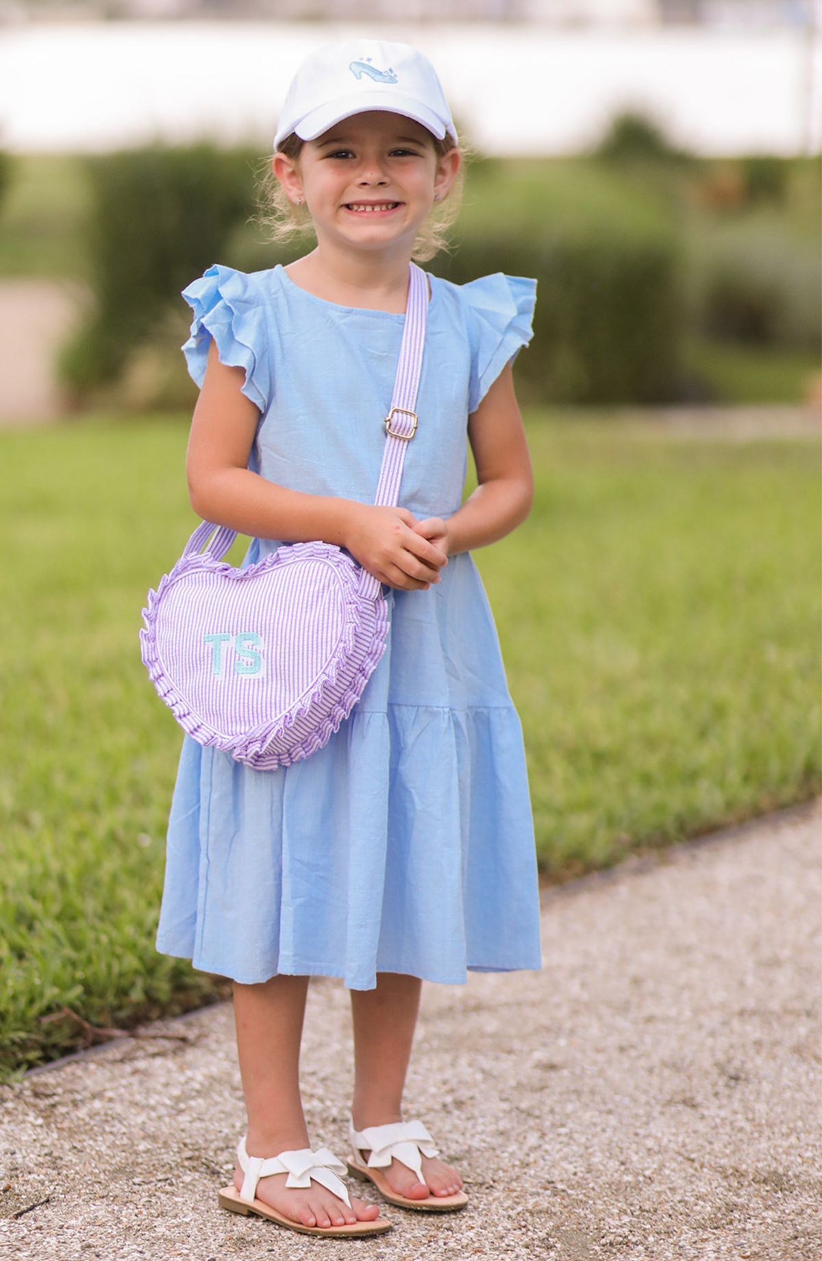 Bits and Bows Glass Slipper Bow Baseball Hat