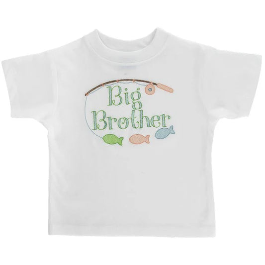 Bailey Boys White Knit Big Brother Short Sleeved T-Shirt