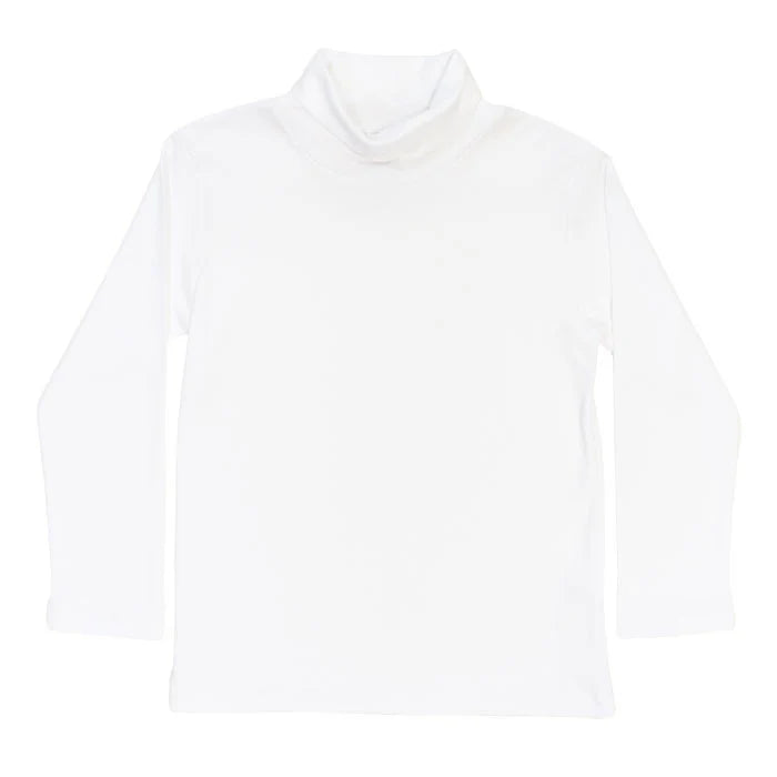 Bailey Boys White Knit Unisex Turtleneck