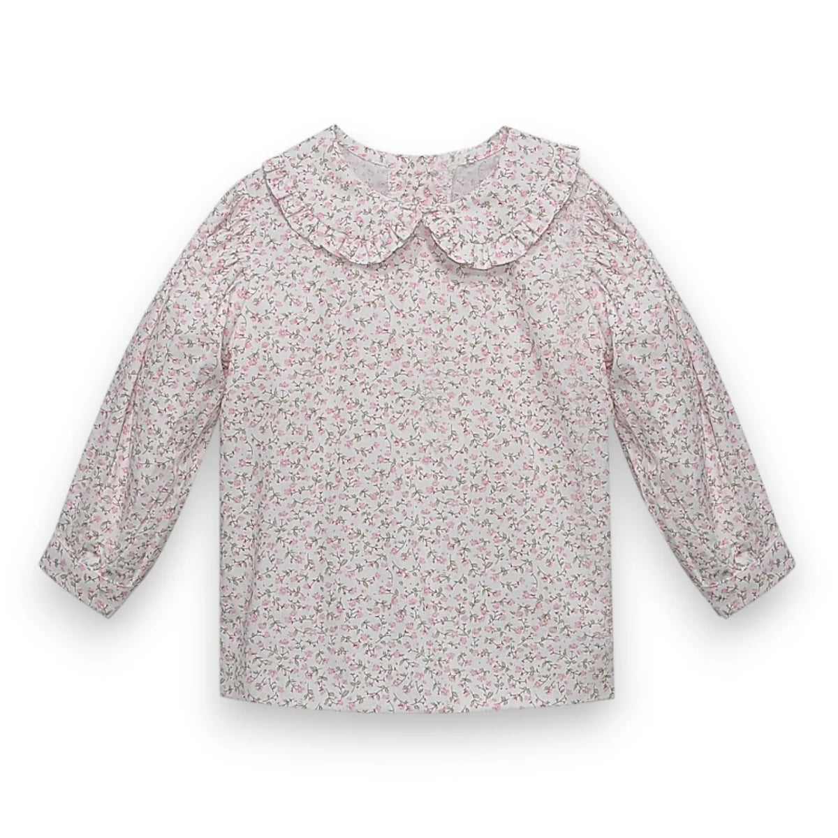 Remember Nguyen Pink Flower Teagan Blouse