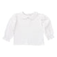 Bailey Boys White Knit Girls Long Sleeve Shirt Button Back