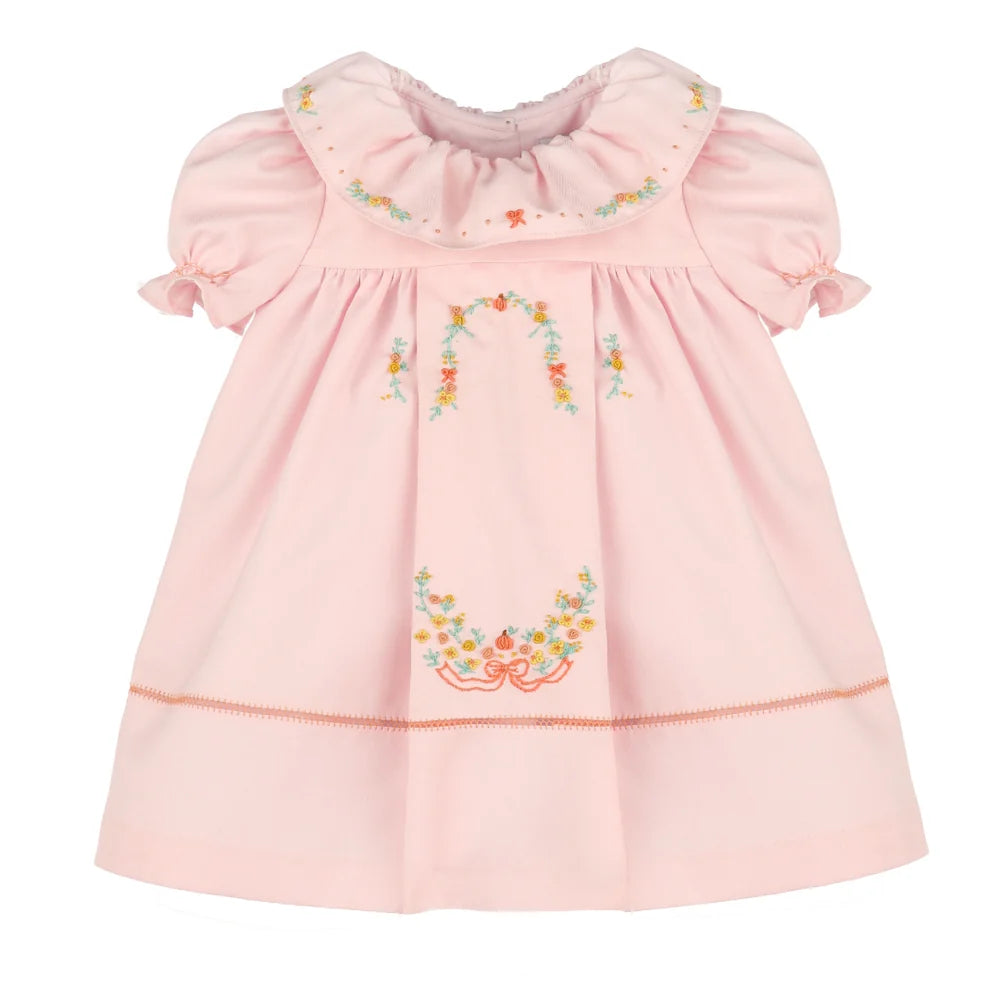 Sophie and Lucas Pumpkin Ruffle Dress, Pink
