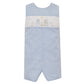 Anavini Light Blue Gingham Short Jon Jon--Nativity