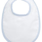 3 Marthas Small Check Basic Bib, Blue