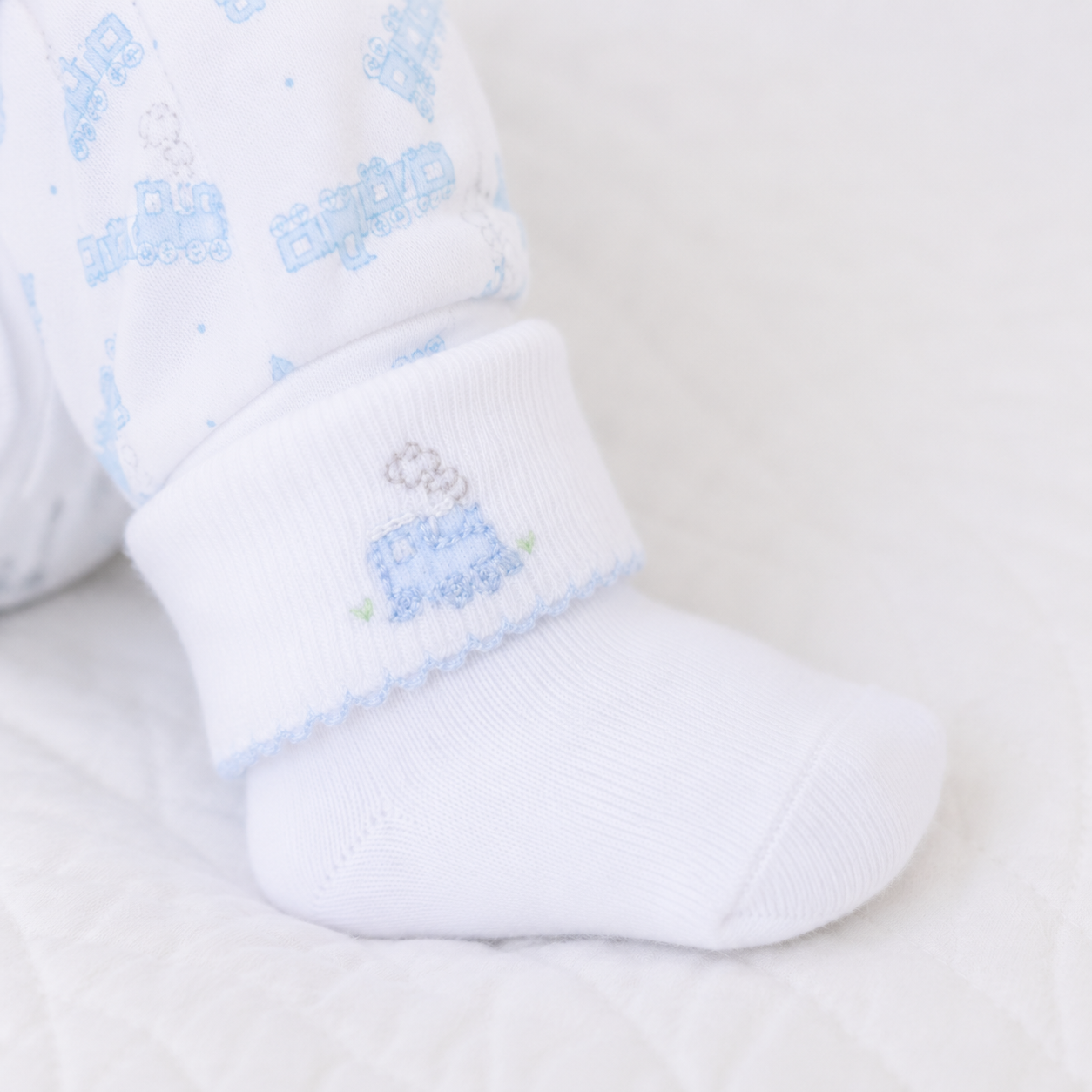 Magnolia Baby Choo Choo Train Socks