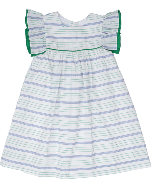 The Oaks Apparel Gulia Green Stripe Dress
