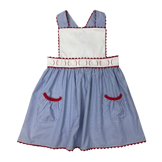 Whimsy Bay Classic Baseball Ric Rac Dress