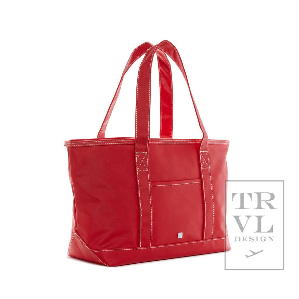 TRVL Design Medium Tote - Midi Coated Red *New!