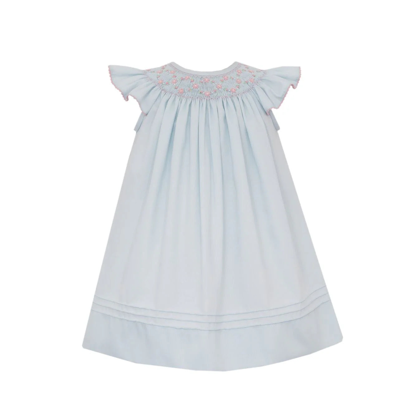 Anavini Catherine Light Blue French Pique Angel Wing Bishop