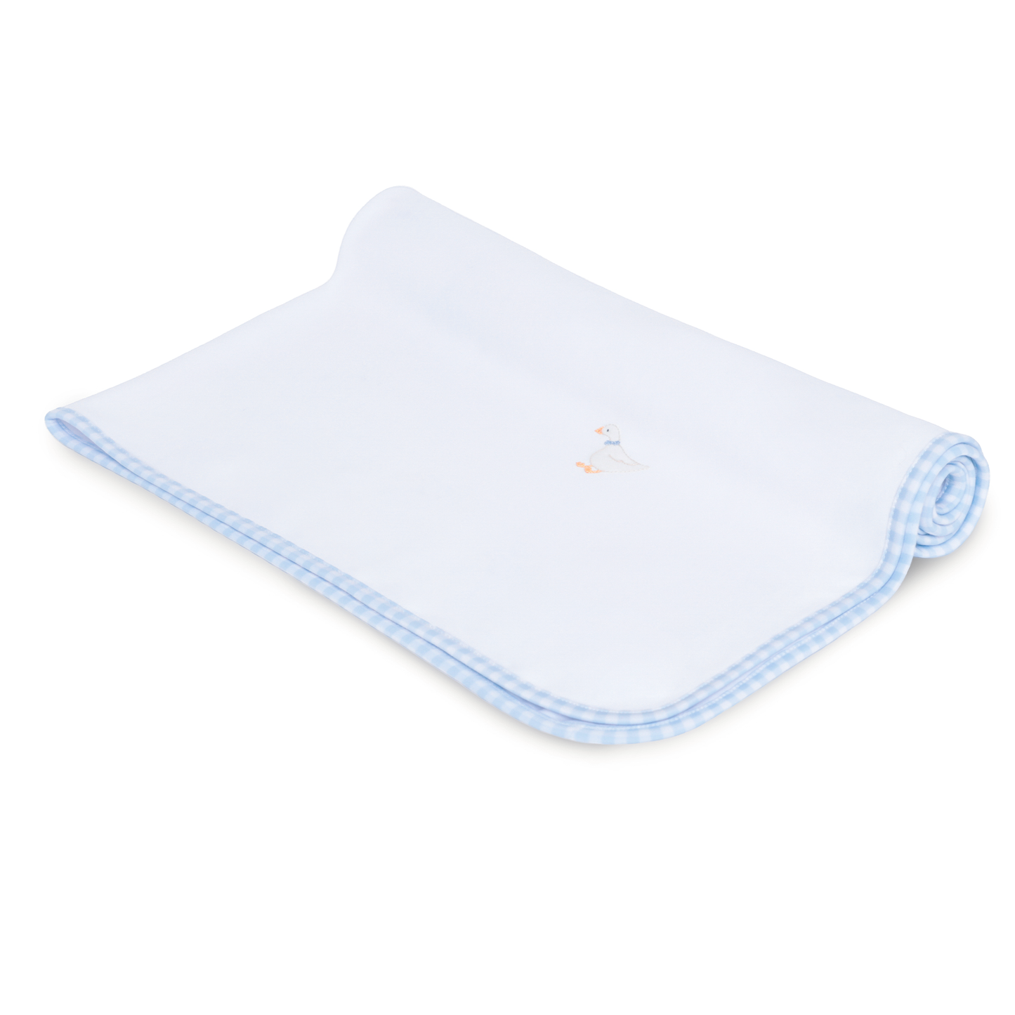Magnolia Baby Silly Goose Receiving Blanket - Light Blue