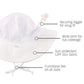 Rufflebutts Kids White Sun Protective Hat