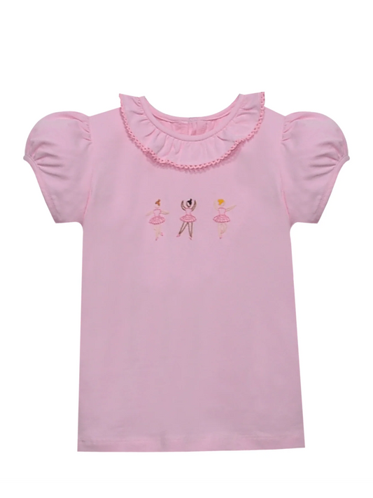 Remember Nguyen Pink Emma Blouse--Prima Ballerina Tea