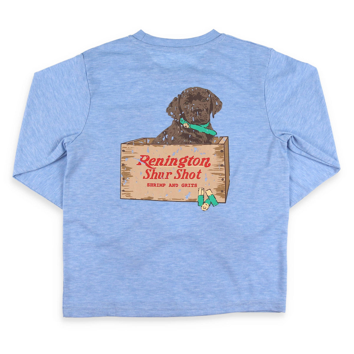 Shrimp and Grits Kids Puppy Graphic Tee