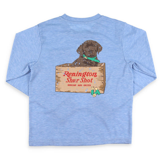 Shrimp and Grits Kids Puppy Graphic Tee