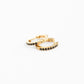 Pip Pop Post Gem Hoop Earrings - Hypoallergenic, Flat Back, Girl Gift