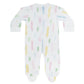 Nellapima Spirals Print Zipper Footie