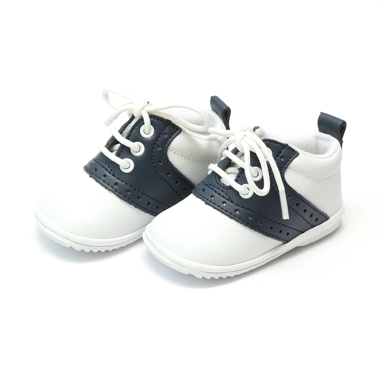 L'Amour Shoes Austin Leather Saddle Oxford Shoe (Baby)