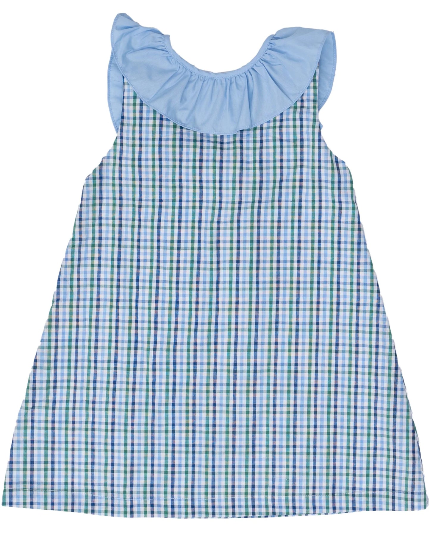 The Oaks Green and Blue Check Ally Kole Dress
