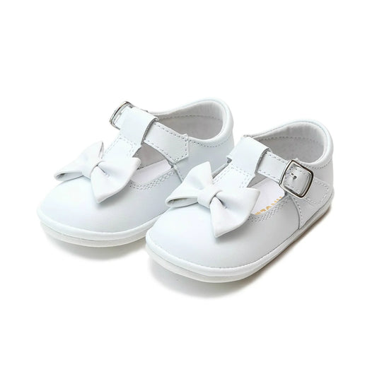 L'Amour Shoes Minnie Bow Leather Mary Jane (Baby)