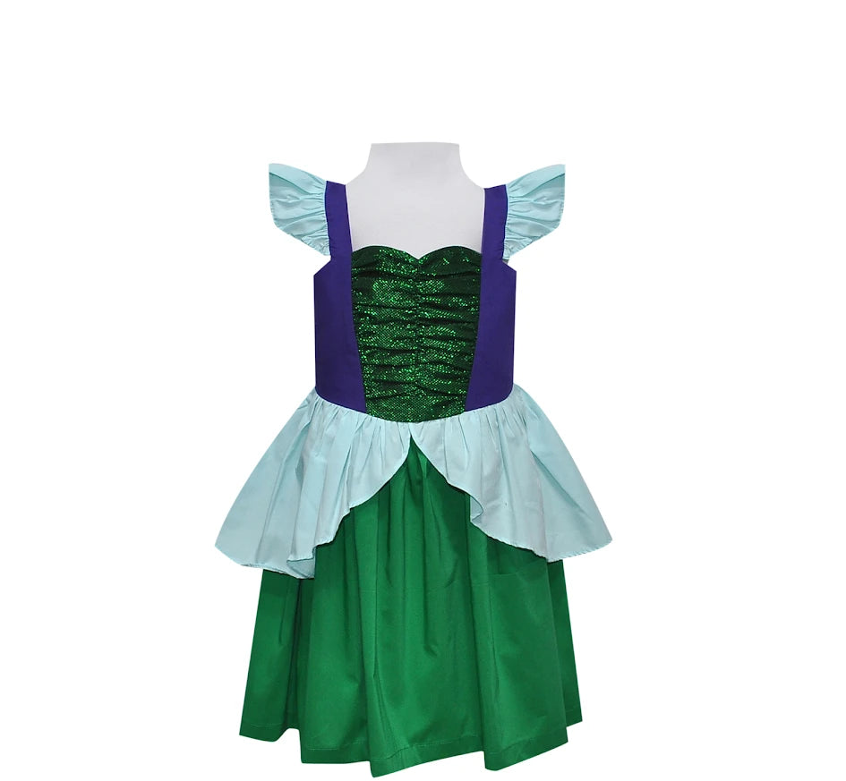 Remember Nguyen Green Princess Ariel Dress