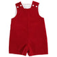 Bailey Boys Red Corduroy John John Short with Tab