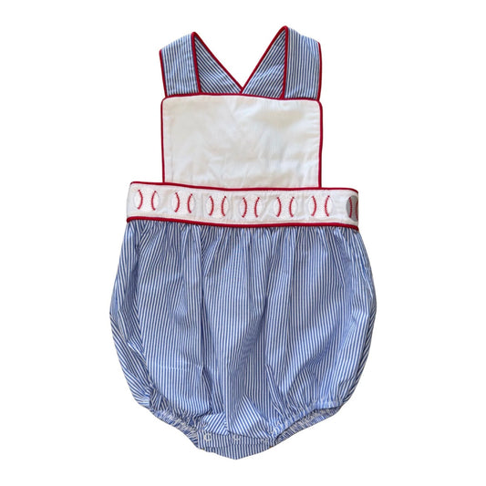 Whimsy Bay Classic Baseball Sunsuit--Boys