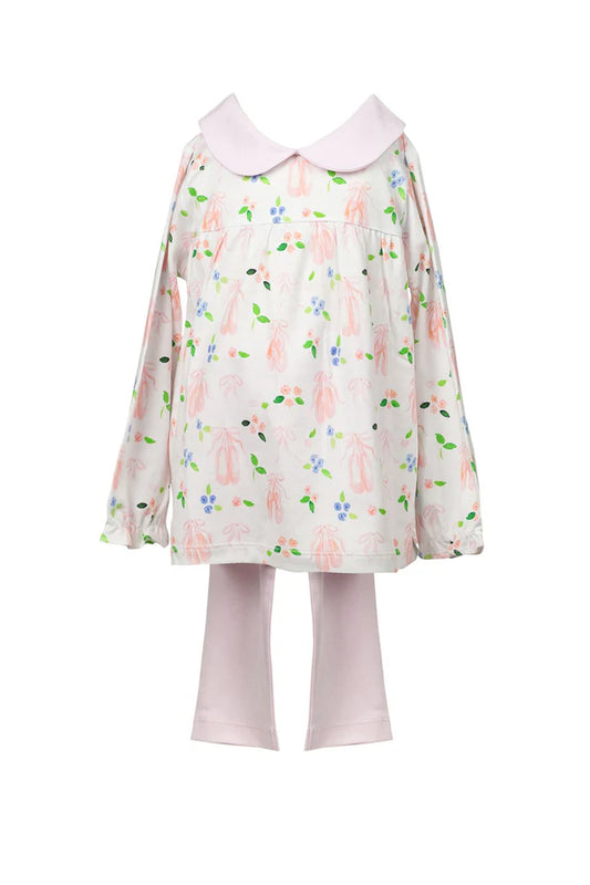 Proper Peony En Point Long Sleeve Tunic Set