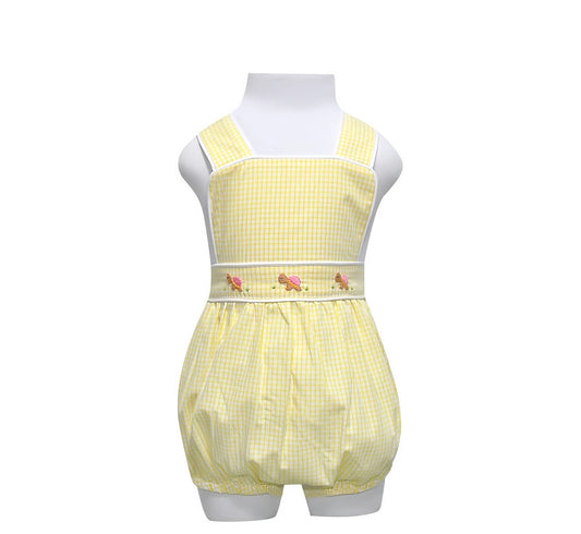 Baby Sen Yellow Bella Sunsuit--Tiny Turtles
