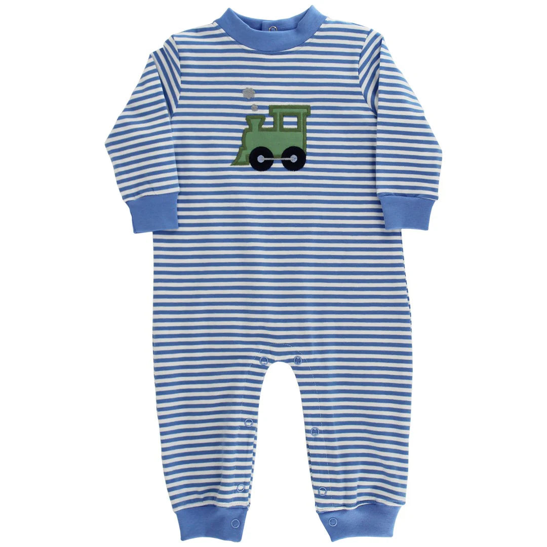 Bailey Boys Little Locomotive Knit Romper