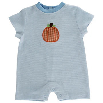 Bailey Boys Lil Pumpkin Patch Short Knit Romper