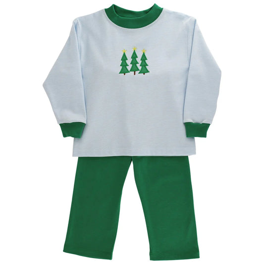Bailey Boys Enchanted Evergreens, Boys Pants Set Knit