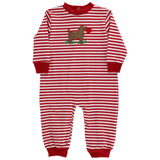 Bailey Boys Puppy Love,  Knit Romper