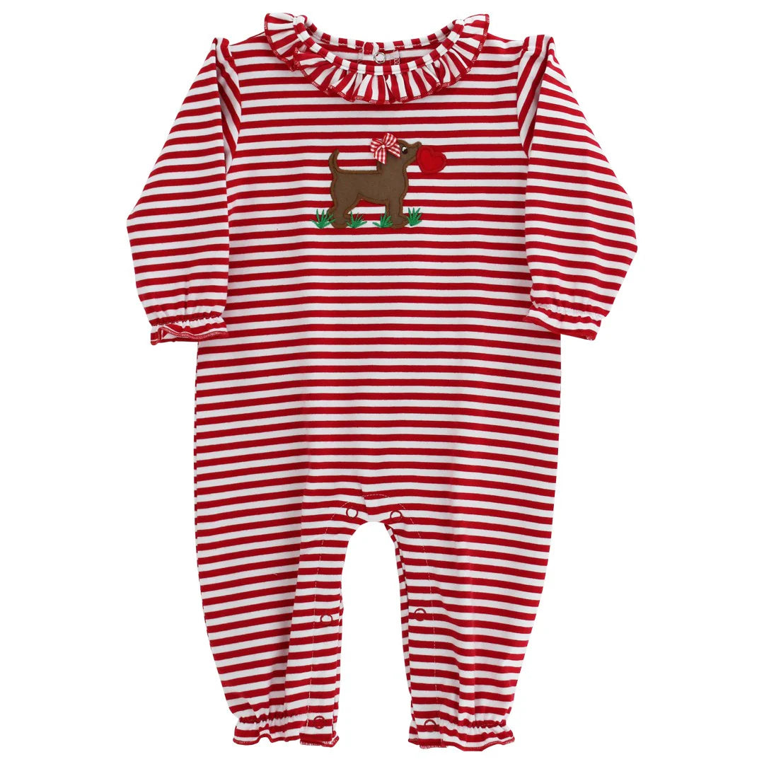 Bailey Boys Puppy Love, Girls Knit Romper