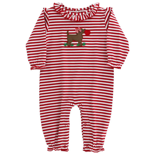 Bailey Boys Puppy Love, Girls Knit Romper