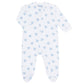 Nellapima Blue Heart Print Zipper Footie