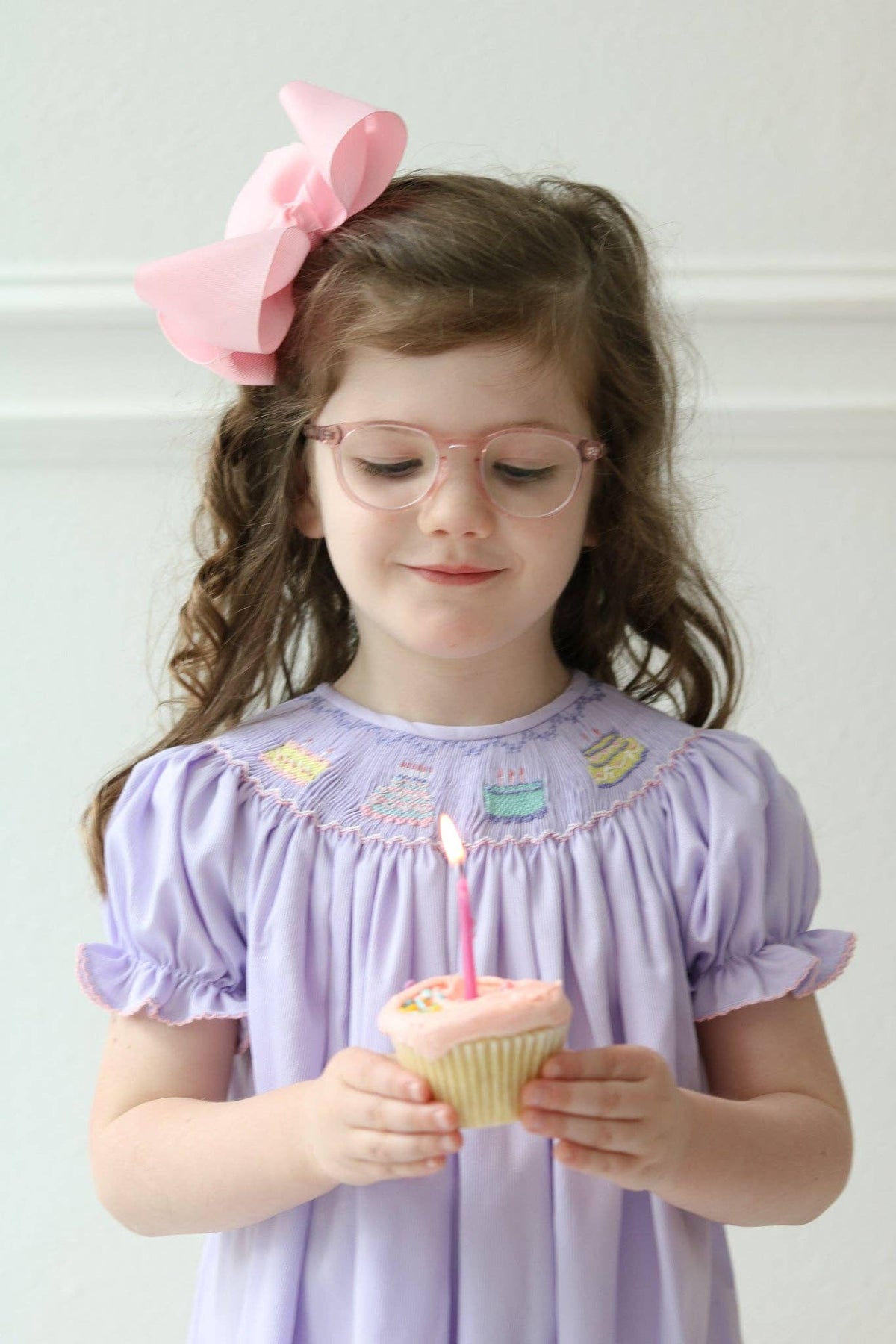 Ruth and Ralph Birthday Girl Smocked Birdie Bubble