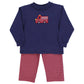 Bailey Boys Little Plaid Firetruck Boys Pant Set