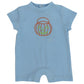 Bailey Boys Jack-o-Lantern Boys Short Knit Romper