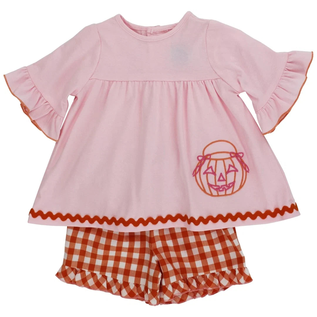 Bailey Boys Jack-o-Lantern Girls Short Set