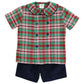 Bailey Boys Christmas Plaid Dressy Short Set--Boys