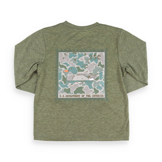 Shrimp and Grits Kids Duck Stamp Graphic Tee