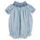 Bailey Boys Blue with Blue Floral Bishop Short Romper