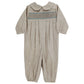 Bailey Boys Khaki Microcheck with Blue Geometric Dressy Bubble, Long
