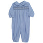 Bailey Boys Medium Blue Microcheck with Blue Geometric Dressy Bubble, Long