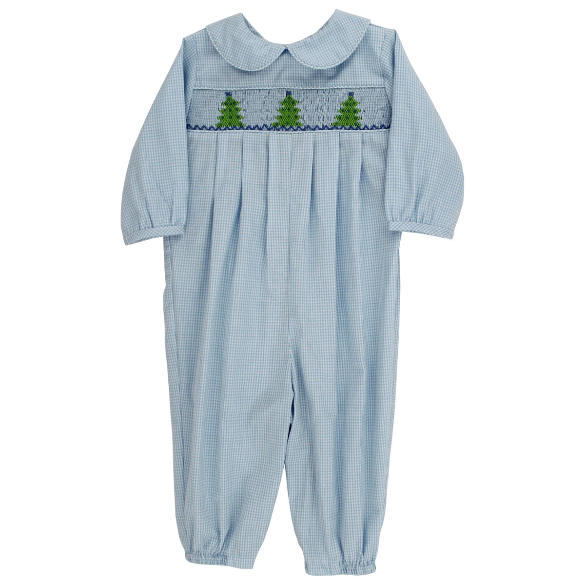 Bailey Boys Smocked Trees Dressy Long Bubble