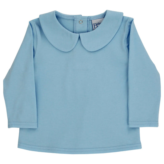 Bailey Boys Buddies Blue Knit Boys Peter Pan Shirt