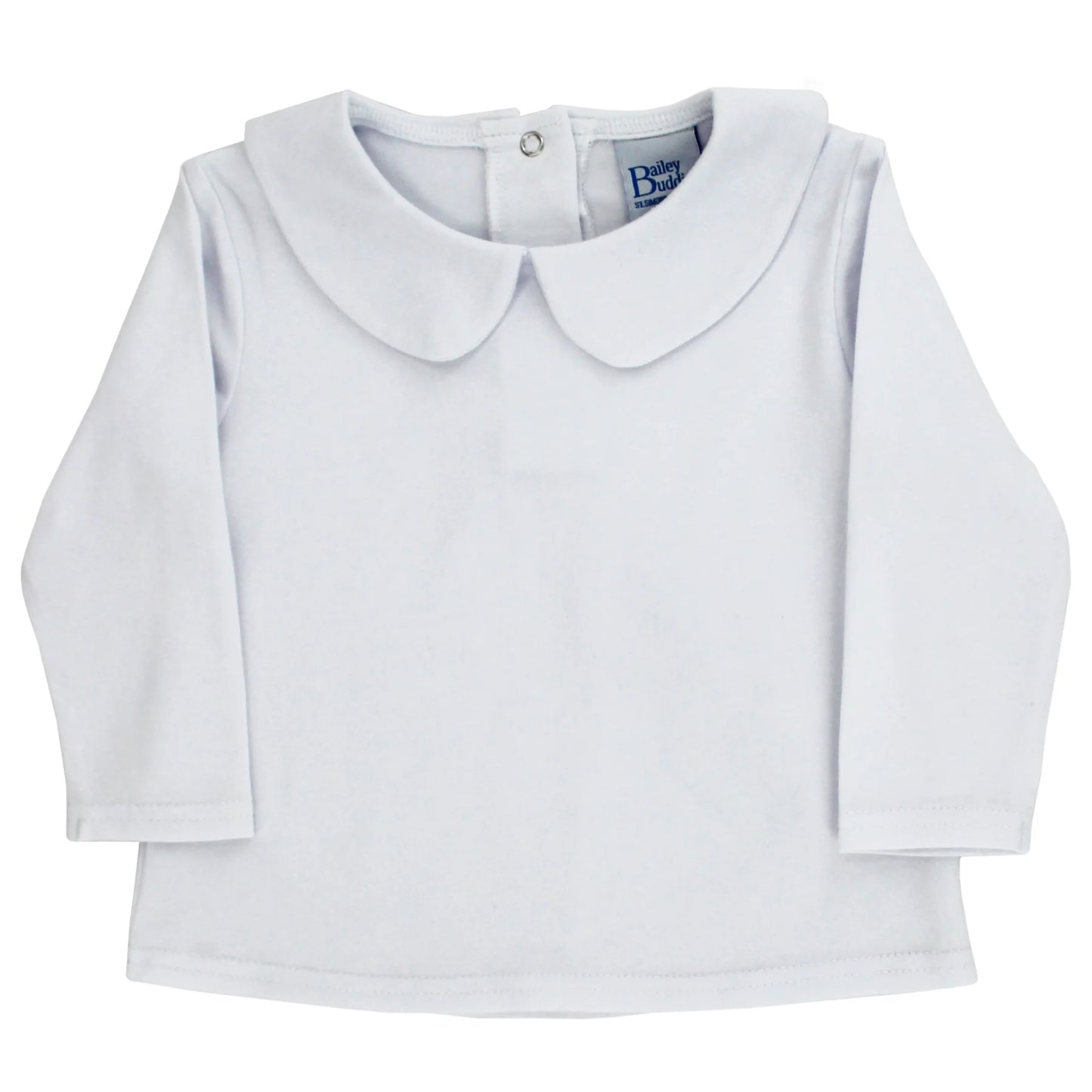Bailey Boys Buddies White Knit Boys Peter Pan Shirt