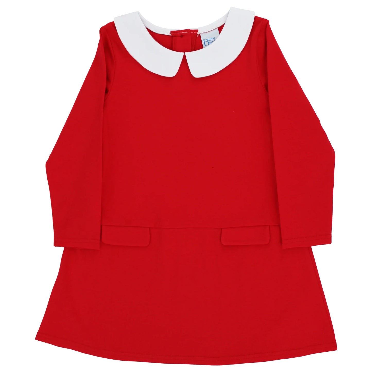 Bailey Boys Buddies Red Knit Girls Penni Pocket Dress